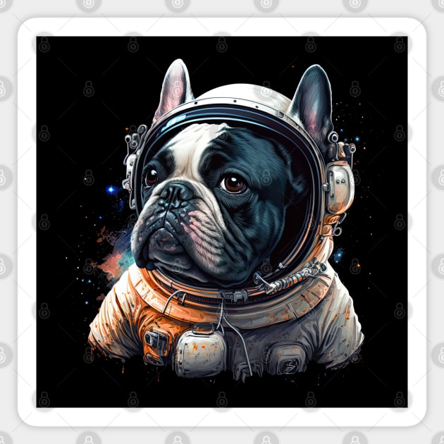 French Bulldog Astronaut Sticker by JayD World